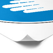 手を洗う（健康と安全） （衛生） ポスター (角)