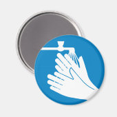 手を洗う（健康と安全） （衛生） マグネット (正面/裏面)