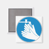 手を洗う（健康と安全） （衛生） マグネット (正面/裏面)