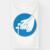 手を洗う（健康と安全） （衛生） 横断幕 (縦)