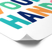 手を洗う、子供のバスルームの装飾 ポスター (角)