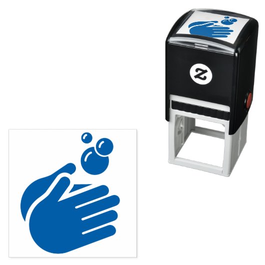 手を洗う – 手洗いコロナウイルス&インフルエンザ セルフインキングスタンプ (インサイチュ)