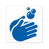 手を洗う – 手洗いコロナウイルス&インフルエンザ セルフインキングスタンプ (デザイン)