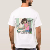 手を洗う Tシャツ (裏面)