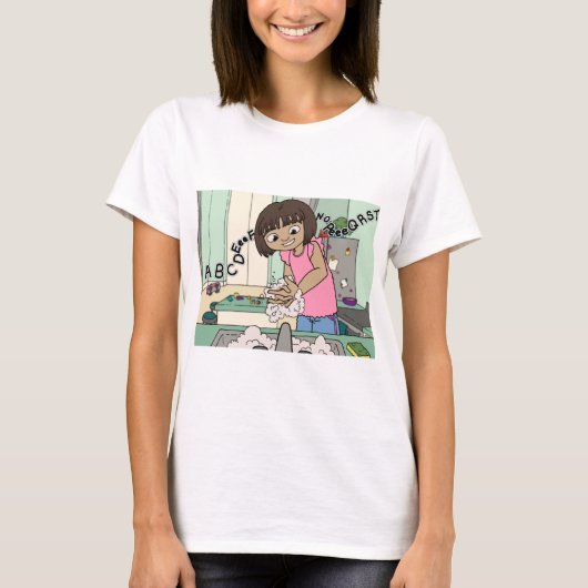 手を洗う Tシャツ (正面)