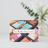 手を洗え?!ソッカラフルプ ポストカード (スタンド正面)