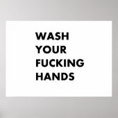 手を洗え ポスター (正面)