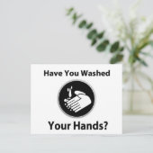 手を洗ったか ポストカード (スタンド正面)