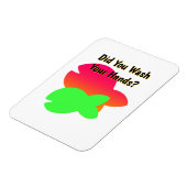 手を洗ったのか？キッズ冷蔵庫 マグネット (左側)