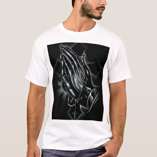 手を祈って下さい Tシャツ (正面)