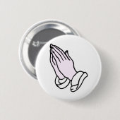 手を祈ること 缶バッジ (正面&裏面)