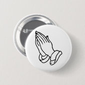 手を祈ること 缶バッジ (正面&裏面)