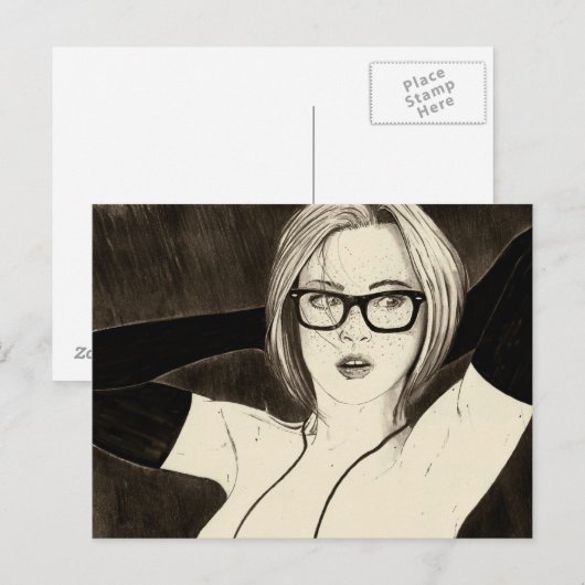 手を組む ポストカード (正面/裏面)