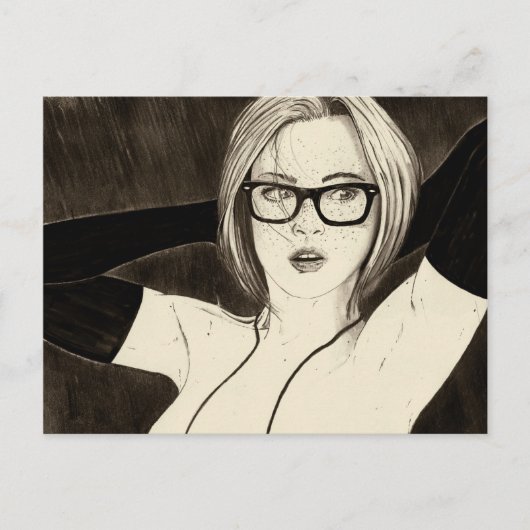 手を組む ポストカード (正面)