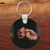 手を触れるキーチェーン キーホルダー (正面)