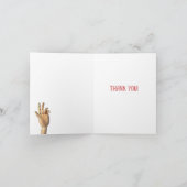 手を貸すお礼 カード (内部)