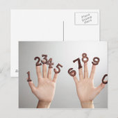 手を閉じる(&Numbers) ポストカード (正面/裏面)