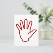 手を開く/高い5/波 ポストカード (スタンド正面)