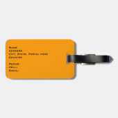 手を離してバッグ!Resting Leopardラゲージタグ ラゲッジタグ (裏面横)