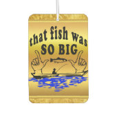 手を離して魚とボートを水で示す カーエアーフレッシュナー (正面)