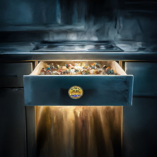 手を離して魚とボートを水で示す セラミックノブ