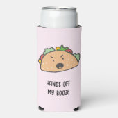 手を離すタコのカス怒タマイズ スリム缶クーラー (Seltzer正面)