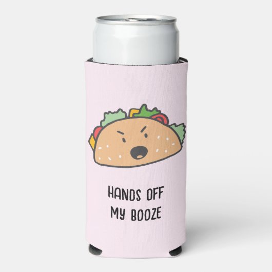 手を離すタコのカス怒タマイズ スリム缶クーラー (Seltzer正面)