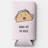 手を離すタコのカス怒タマイズ スリム缶クーラー (正面)