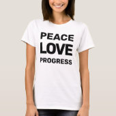 手を離す運動に抗議する平和の愛の進歩 Tシャツ (正面)