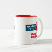 手を離せ！!カスタマイズ ツートーンマグカップ (正面右)