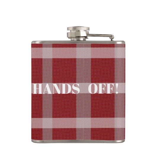 手を離せ！ フラスク (裏面)