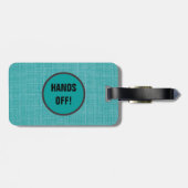 手を離せ！荷物おもしろいタグ ラゲッジタグ (裏面横)