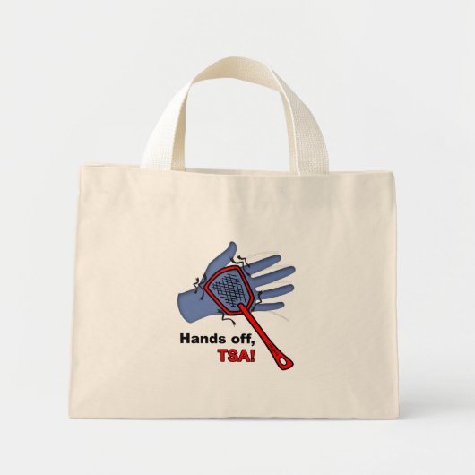 手を離せTSA!小さなトートバッグ ミニトートバッグ (正面)