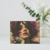 手を顔した人 ポストカード (スタンド正面)