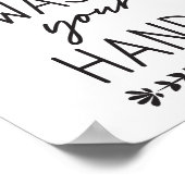 手を黒く洗って下さい ポスター (角)