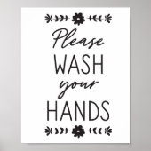 手を黒く洗って下さい ポスター (正面)