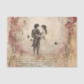 手アート引き素朴な背景デートすることカップル 薄葉紙 (正面)