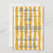 手イタリアン書の指が一つ結婚に入る 招待状 (裏面)