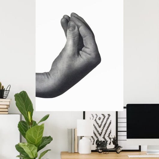 手イタリアン ポスター (ホームオフィス)