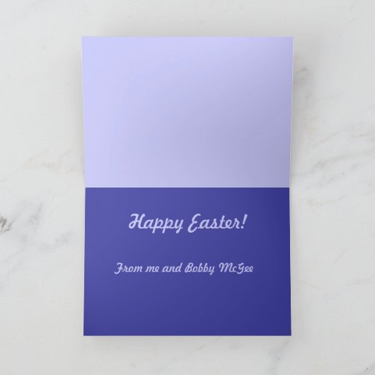 手ウクラ色彩の鮮やかイナイースターエッグ シーズンカード (内部)