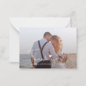 手エレガントでレタ結婚ーした写真 ノートカード (正面)