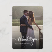 手エレガントでレタ結婚ーした写真 ノートカード (正面/裏面)