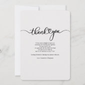 手エレガントでレタ結婚ーした写真 ノートカード (裏面)