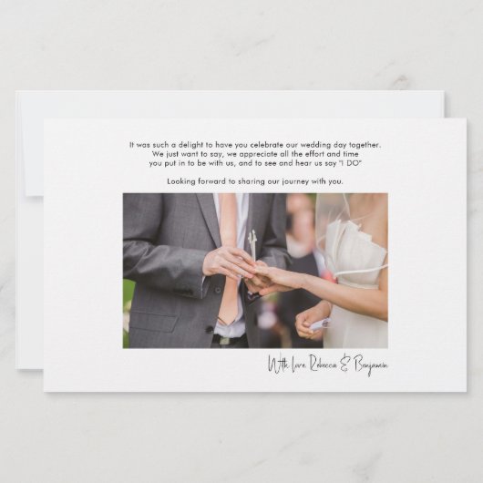 手エレガントでレタ結婚ーした写真 便箋 (裏面)