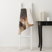 手エレガントを組んだ女の子(ヴィンテージアート) シェルパブランケット (インサイチュ)