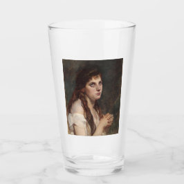 手エレガントを組んだ女の子(ヴィンテージアート) タンブラーグラス