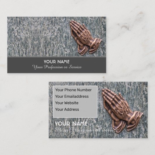 手エレガントを組んで下手をする人 名刺 (正面/裏面)