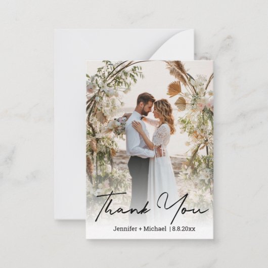 手エレガント式の写真感謝していよ ノートカード (正面)