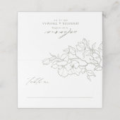 手エレガント引きフローラセージ結婚グリーン プレイスカード (外部開封)