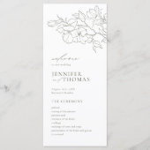 手エレガント引きフローラセージ結婚グリーン プログラム (正面)